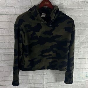 PINK Victoria's Secret Camouflage Hoodie - Black and Green